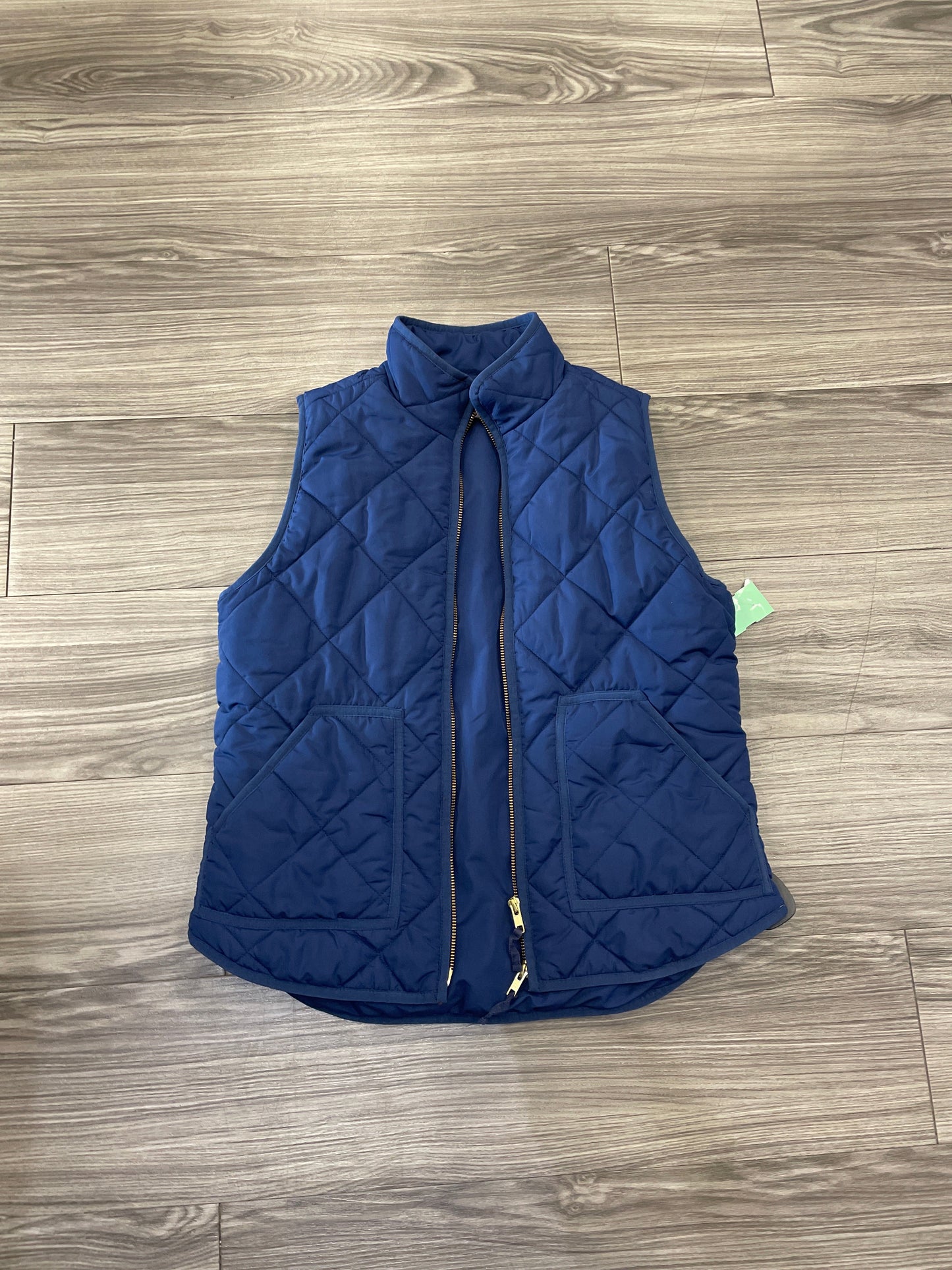 Navy Vest Puffer & Quilted J. Crew, Size S