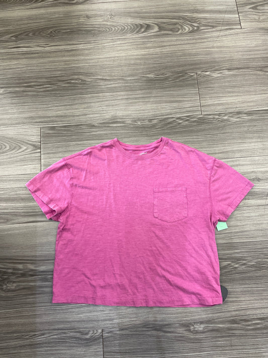 Top Short Sleeve By Universal Thread In Pink, Size: M