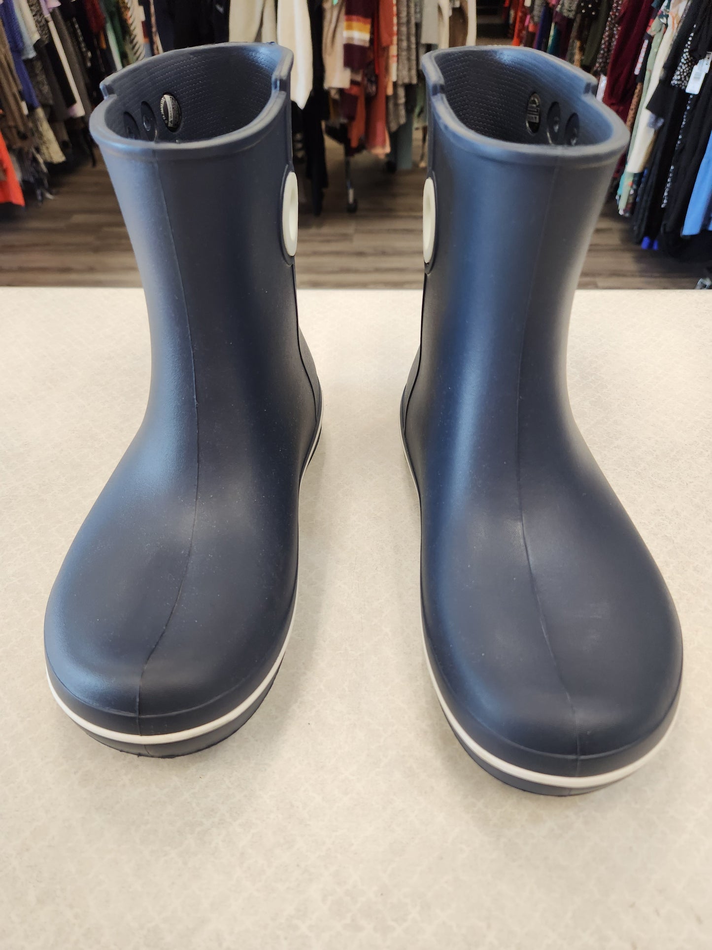 Boots Rain By Crocs In Navy, Size: 7