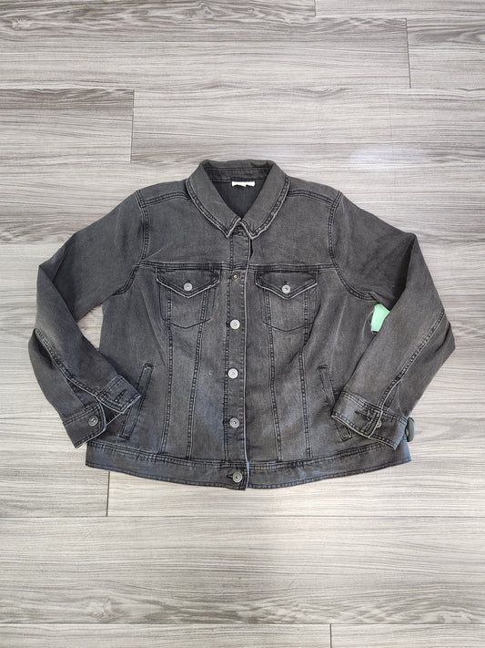 Jacket Denim By Style And Company In Black, Size: L