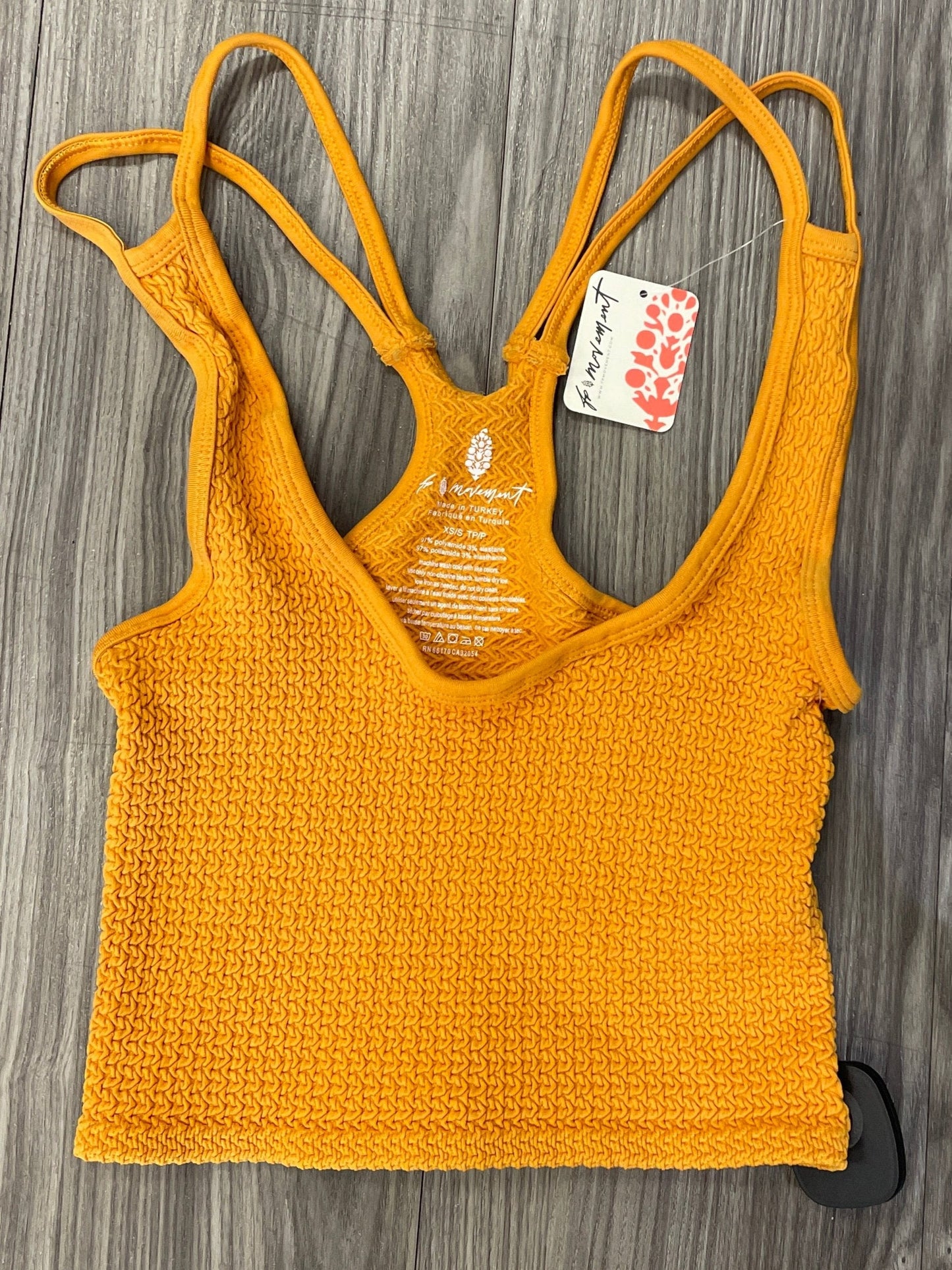 Tank Top By Free People In Yellow, Size: Xs