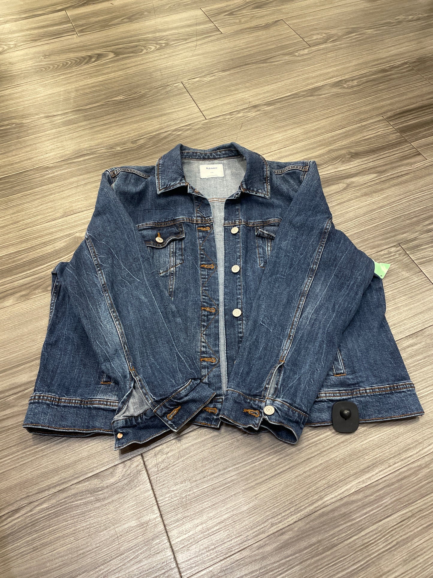 Jacket Denim By Old Navy In Navy, Size: 2x