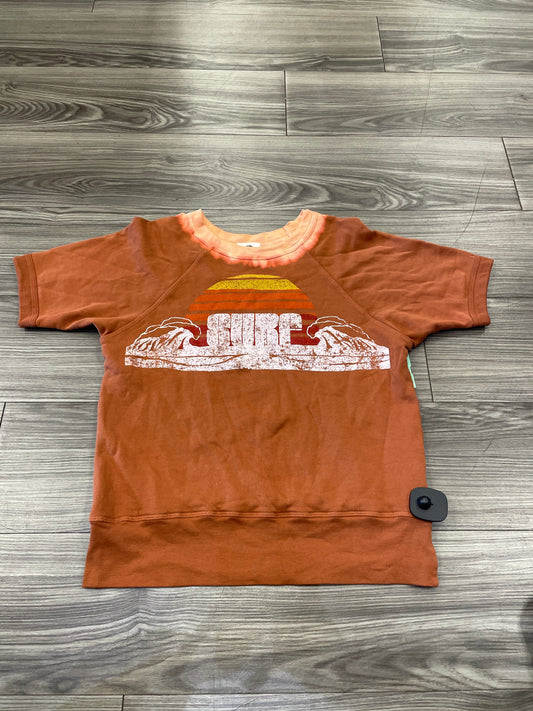 Top Short Sleeve By We The Free In Orange, Size: M