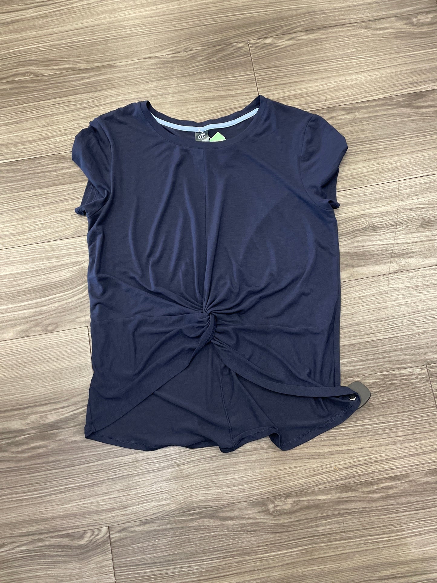 Top Short Sleeve By Champion In Navy, Size: L