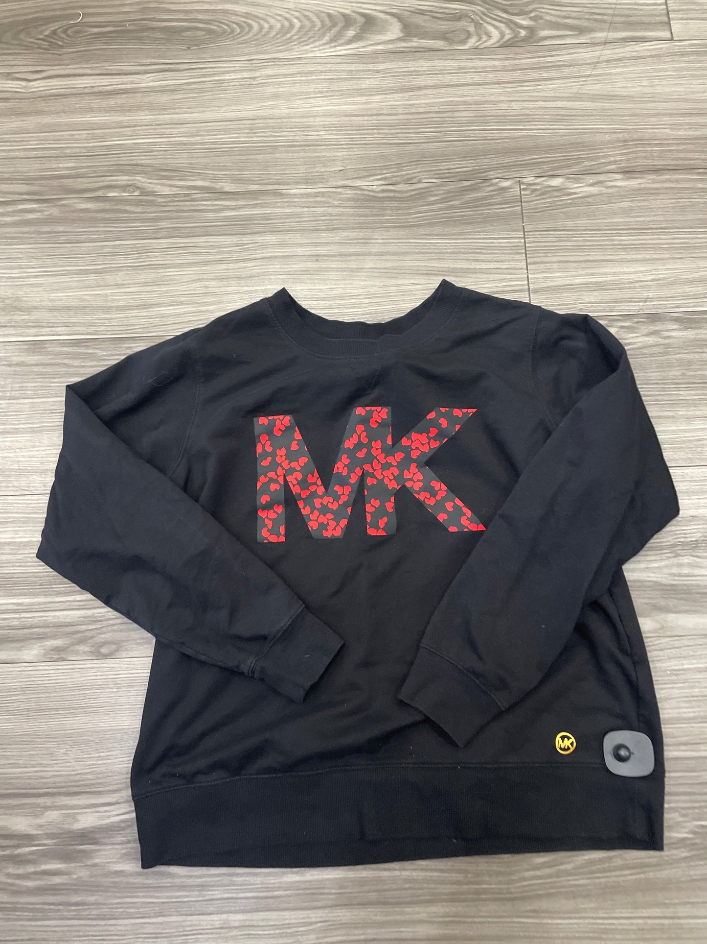 Sweatshirt Crewneck By Michael Kors In Black, Size: L