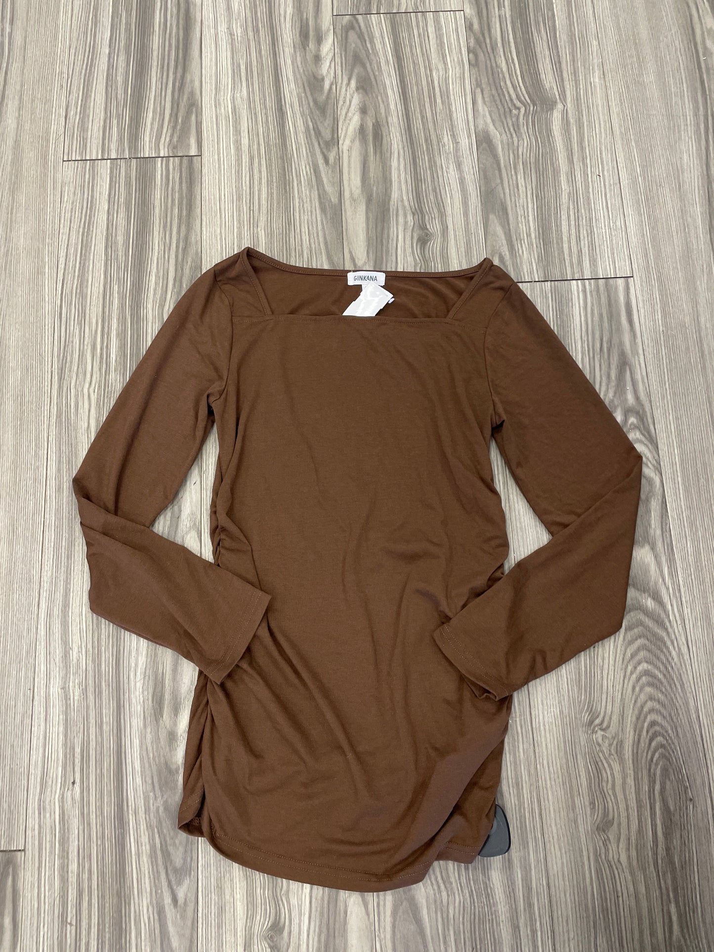 Maternity Top Long Sleeve By Clothes Mentor, Size: M