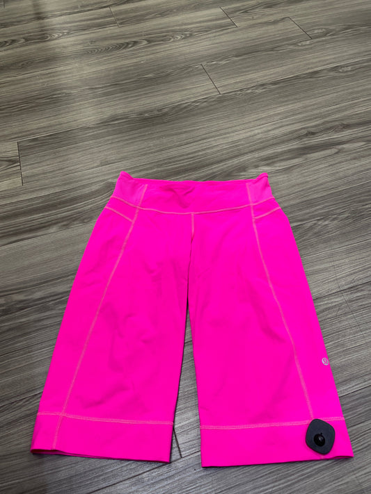 Athletic Capris By Lululemon In Pink, Size: L