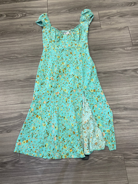 Dress Casual Midi By Clothes Mentor In Blue, Size: L