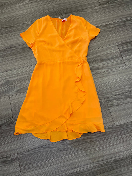 Dress Casual Short By Pink Lily In Orange, Size: M