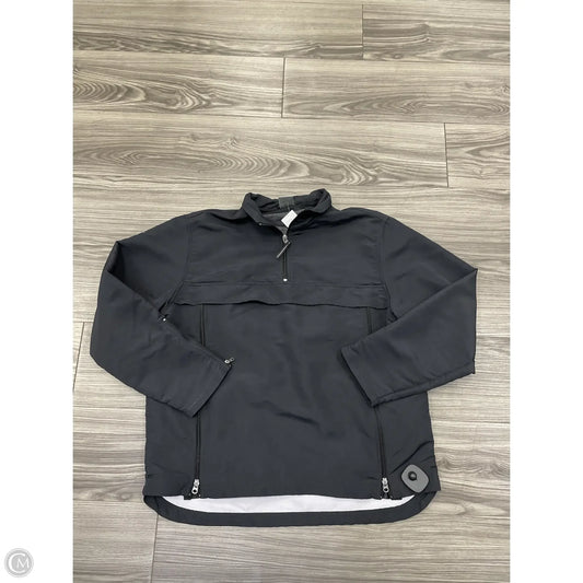 Athletic Jacket By Nike In Black, Size: L