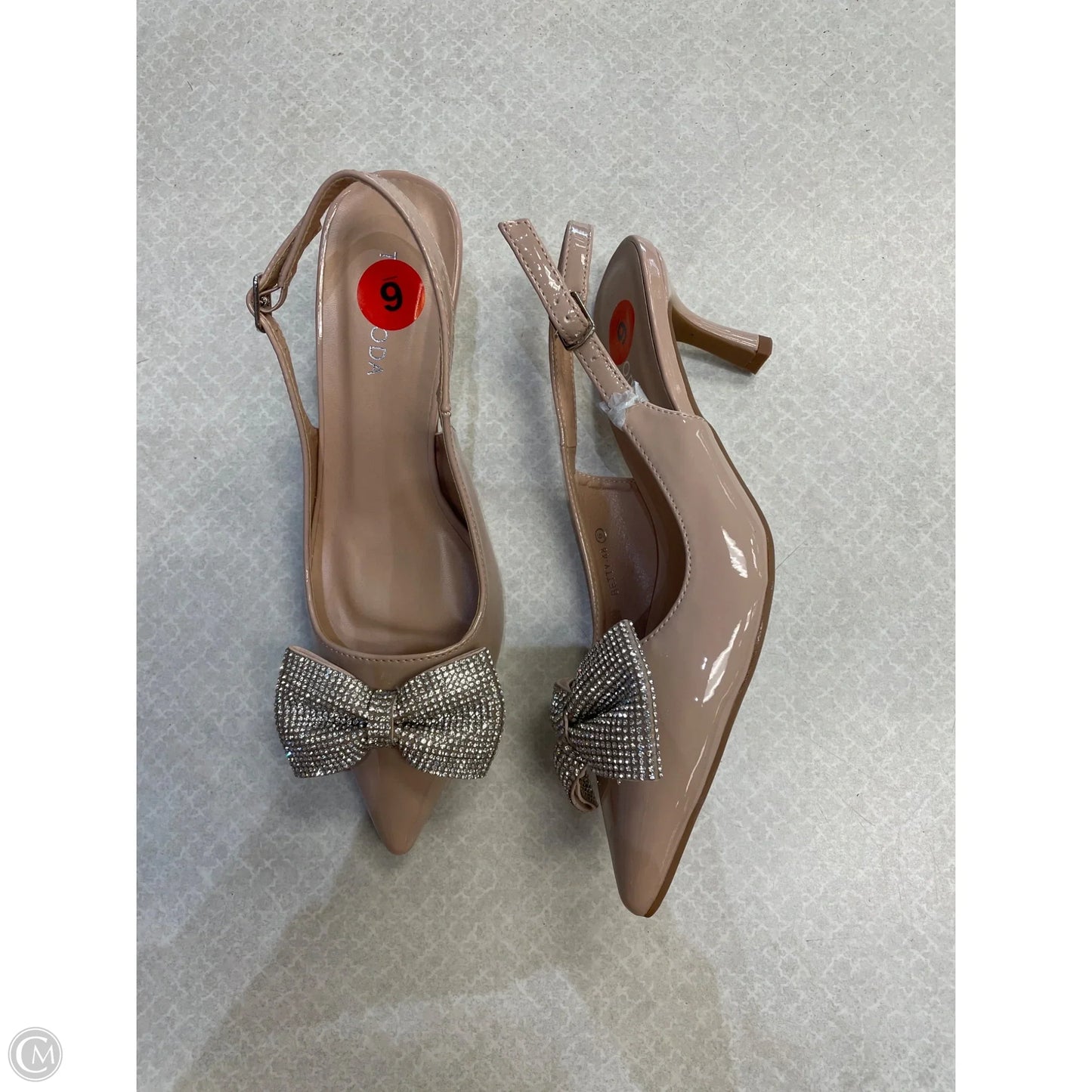 Shoes Heels Stiletto By Top Moda In Tan, Size: 6