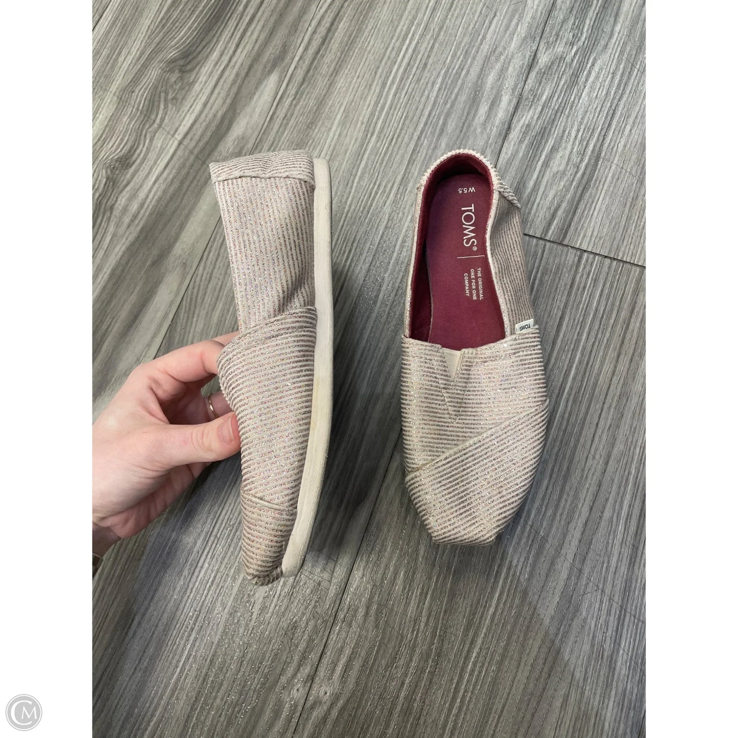 Shoes Flats By Toms In Tan, Size: 5.5