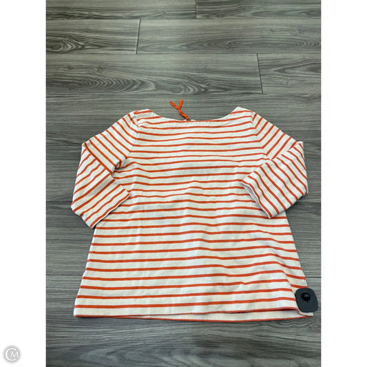 Top 3/4 Sleeve By Loft In Striped Pattern, Size: M
