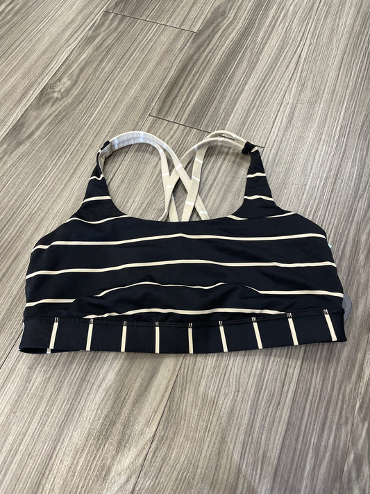 Striped Pattern Athletic Bra Lululemon, Size 8