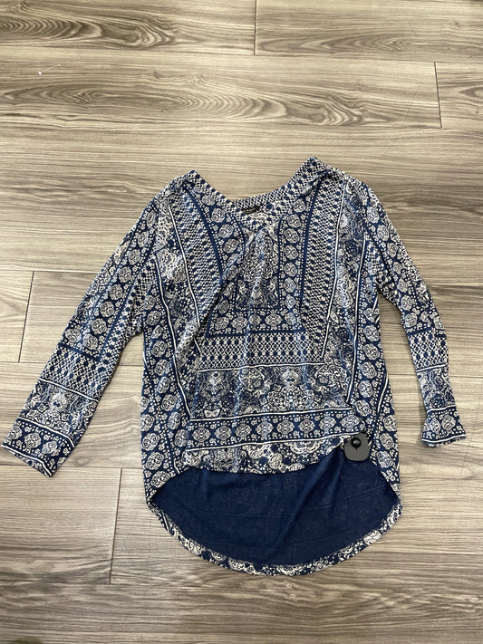 Navy Top Long Sleeve Lucky Brand, Size L