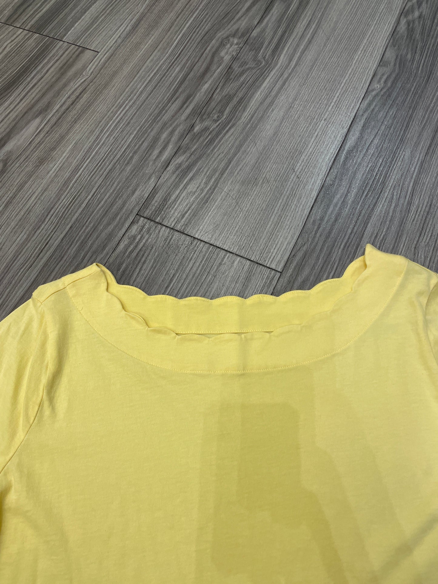 Yellow Top Short Sleeve Talbots, Size 1x