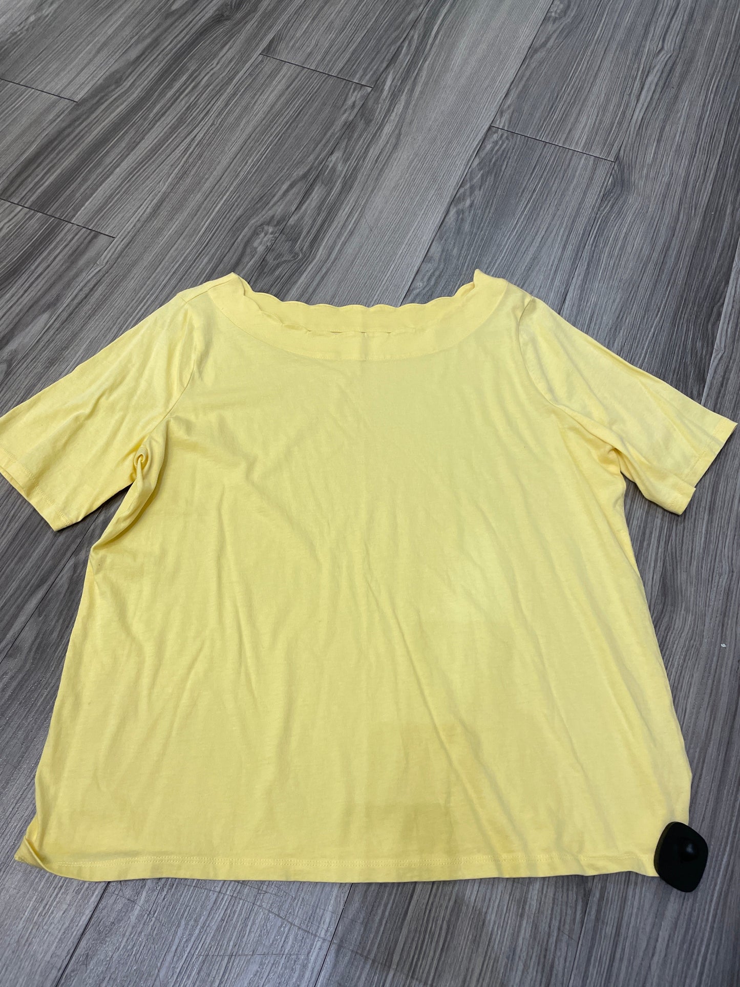 Yellow Top Short Sleeve Talbots, Size 1x
