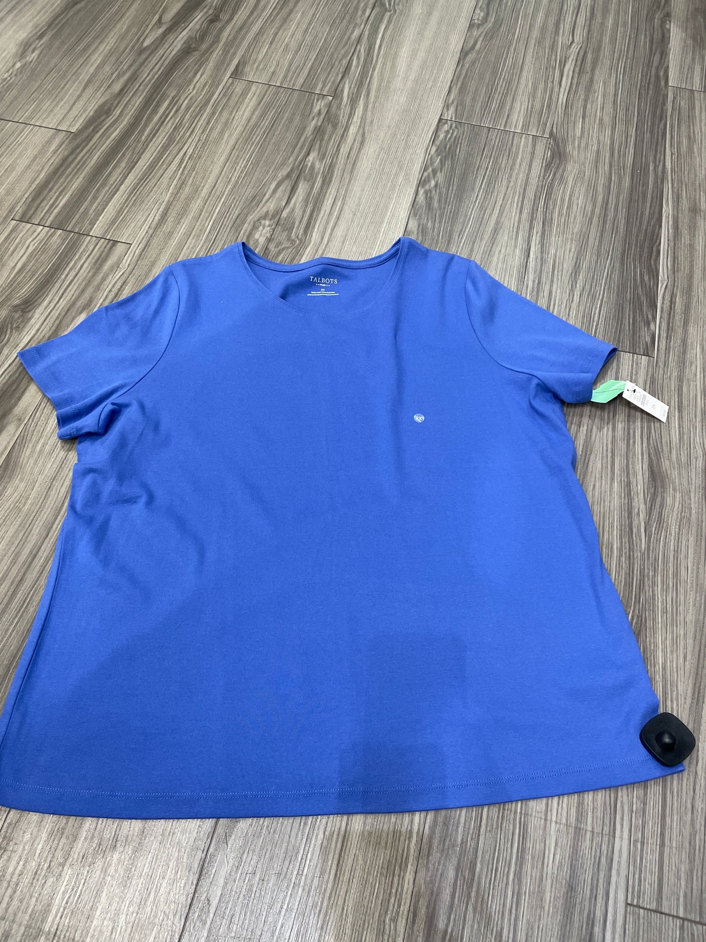Blue Top Short Sleeve Talbots, Size 2x