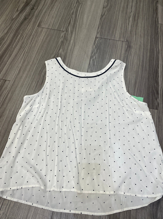 Polkadot Pattern Tank Top Talbots, Size Xl