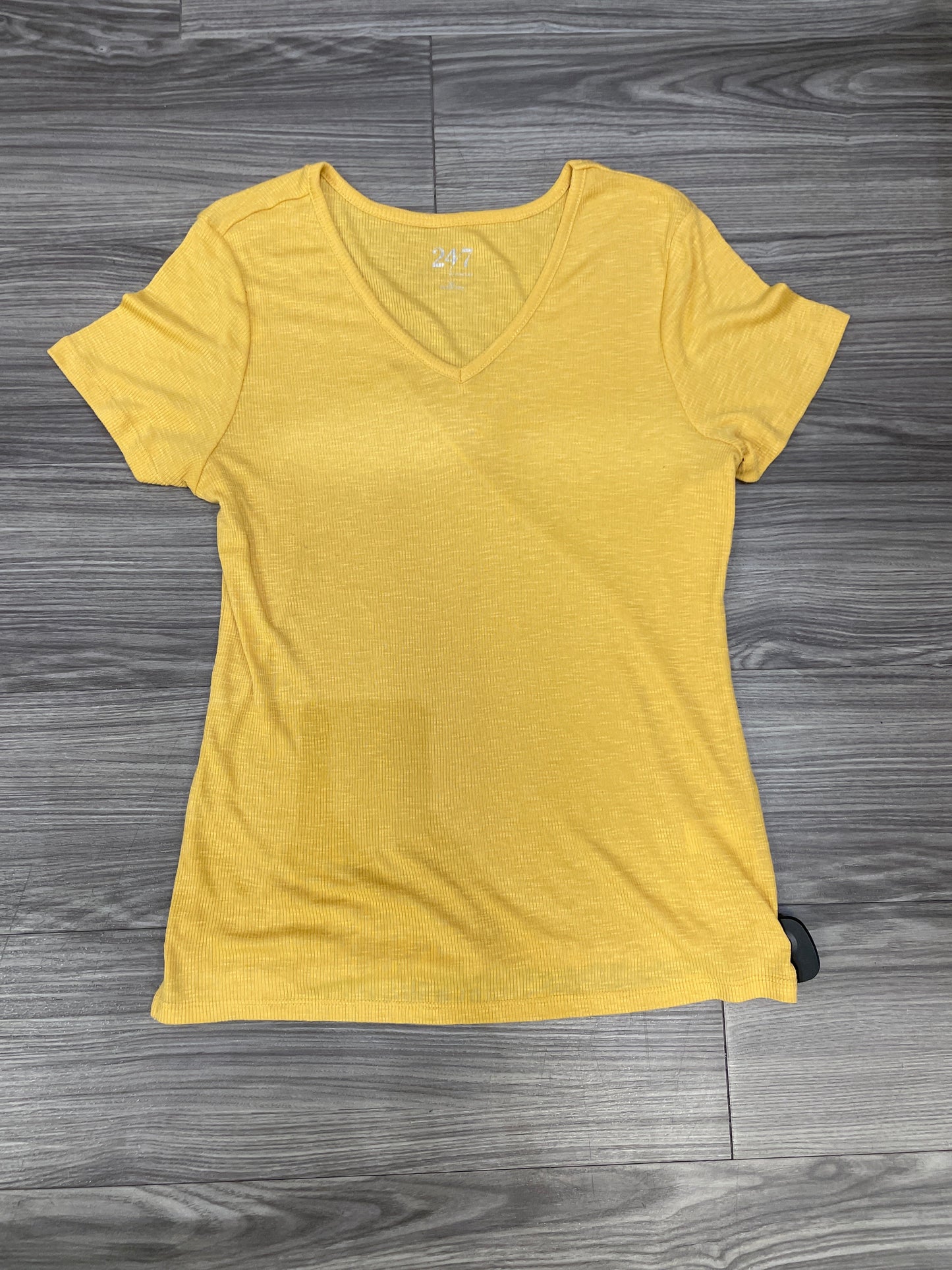 Yellow Top Short Sleeve Maurices, Size Xl