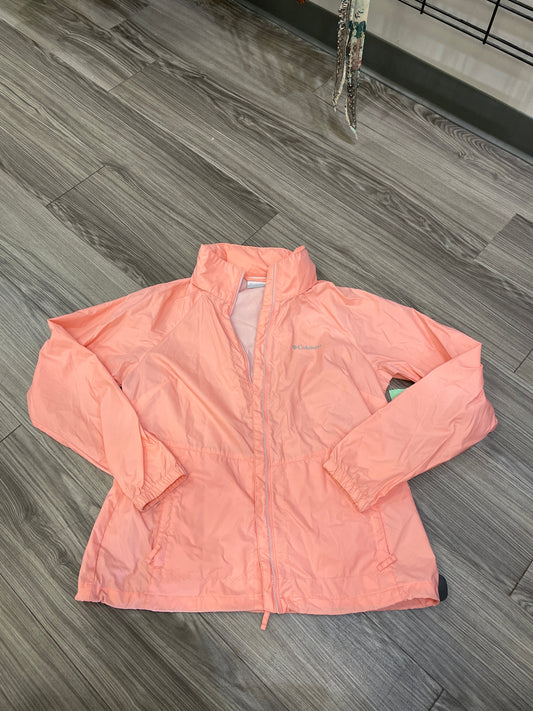 Pink Jacket Windbreaker Columbia, Size L