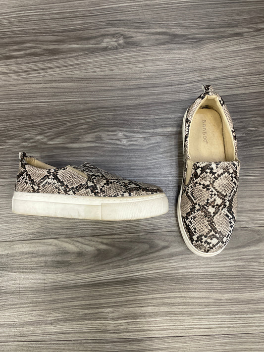 Animal Print Shoes Sneakers Platform Bamboo, Size 7.5