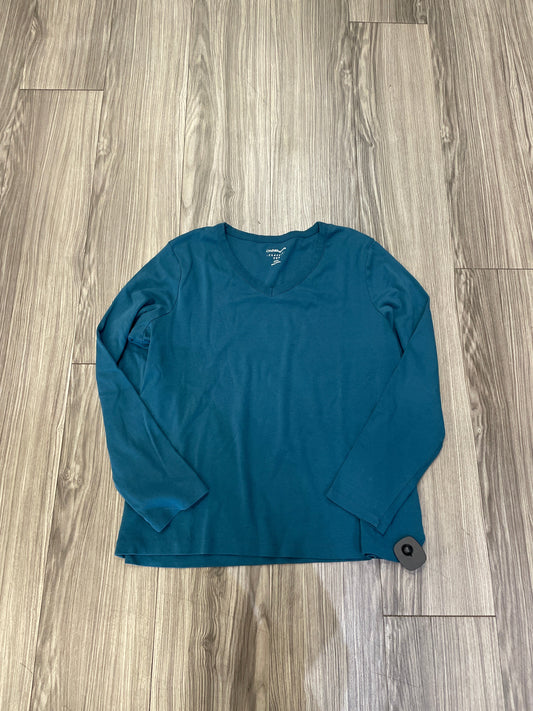 Teal Top Long Sleeve Croft And Barrow, Size 2x