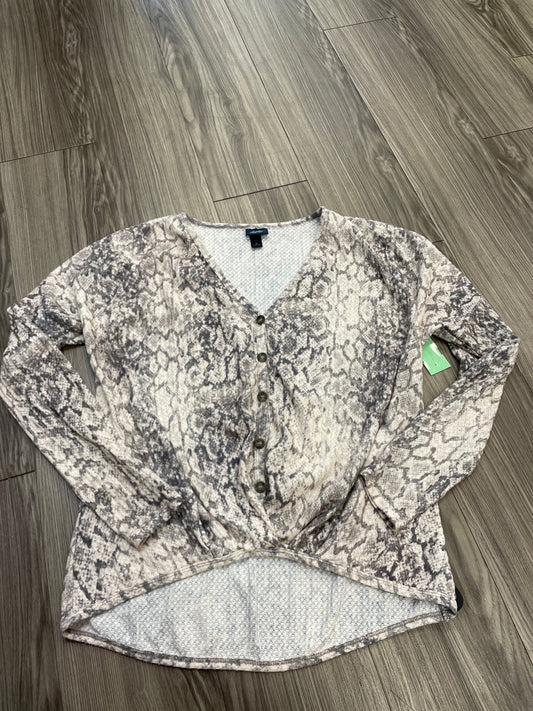 Animal Print Top Long Sleeve Daytrip, Size S