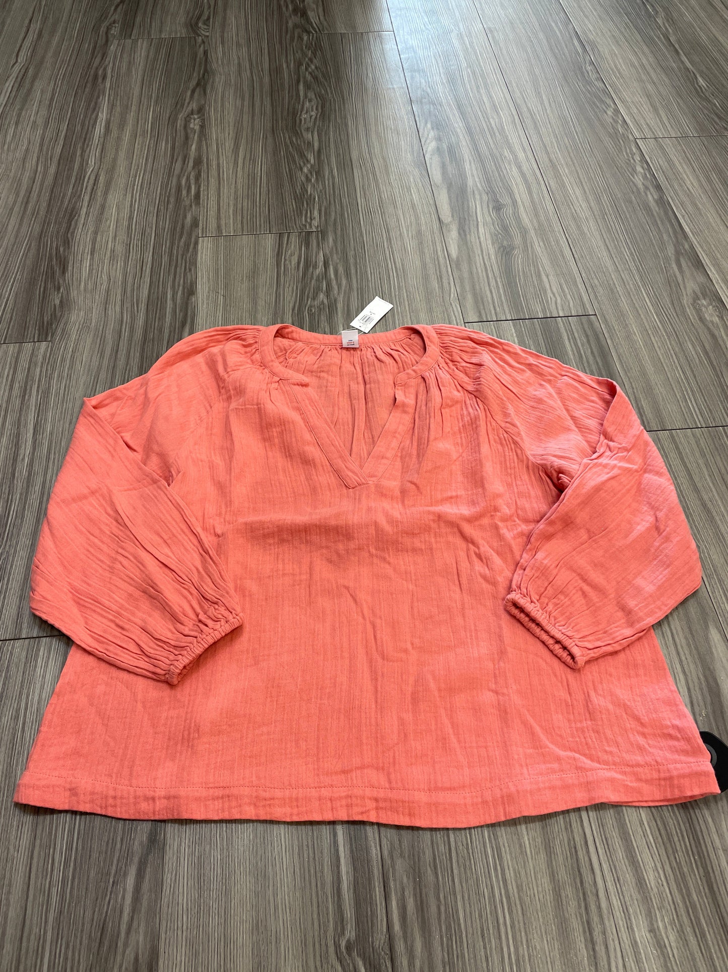 Coral Top Long Sleeve Old Navy, Size Petite   S