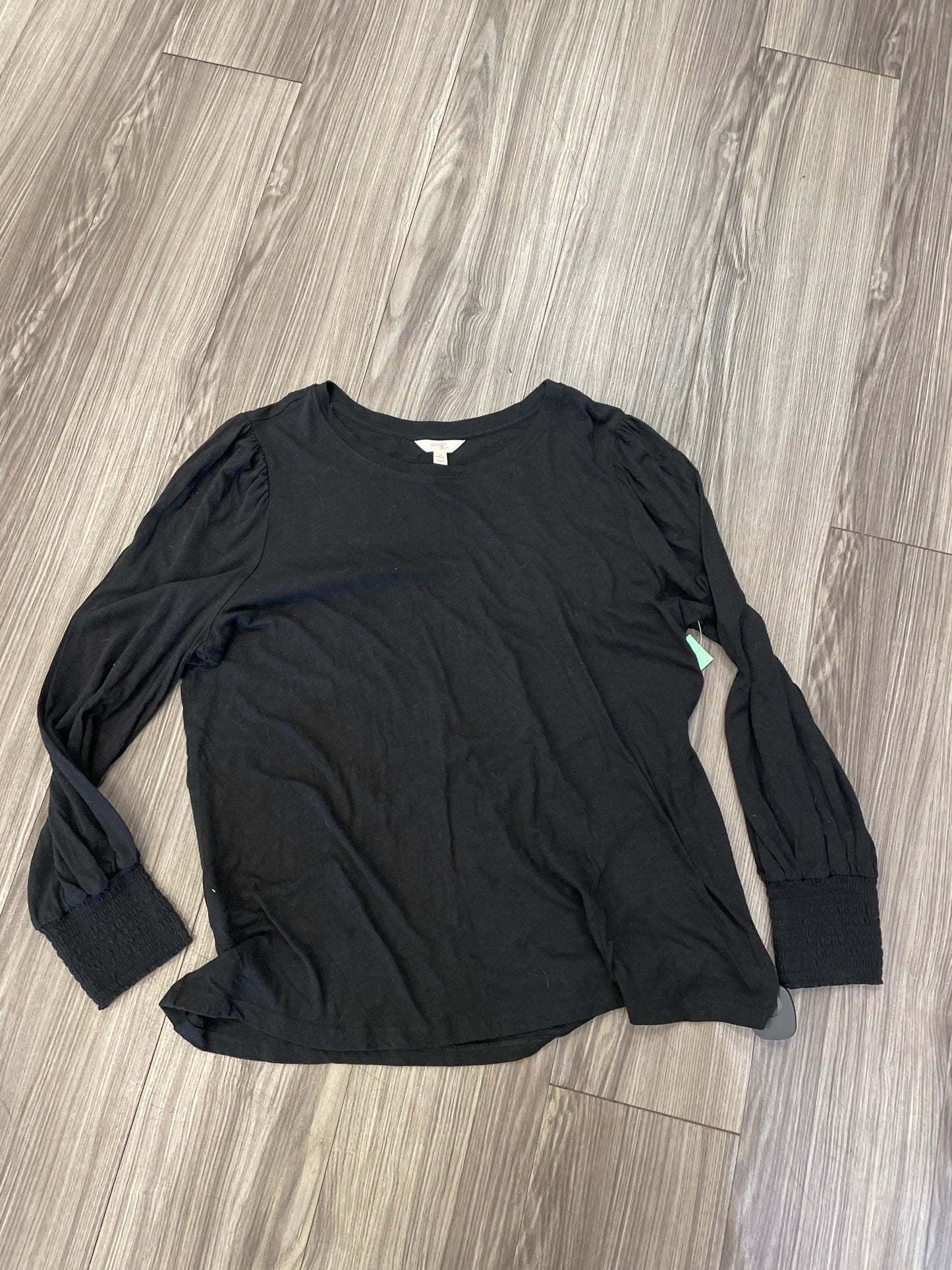 Black Top Long Sleeve Terra & Sky, Size 1x