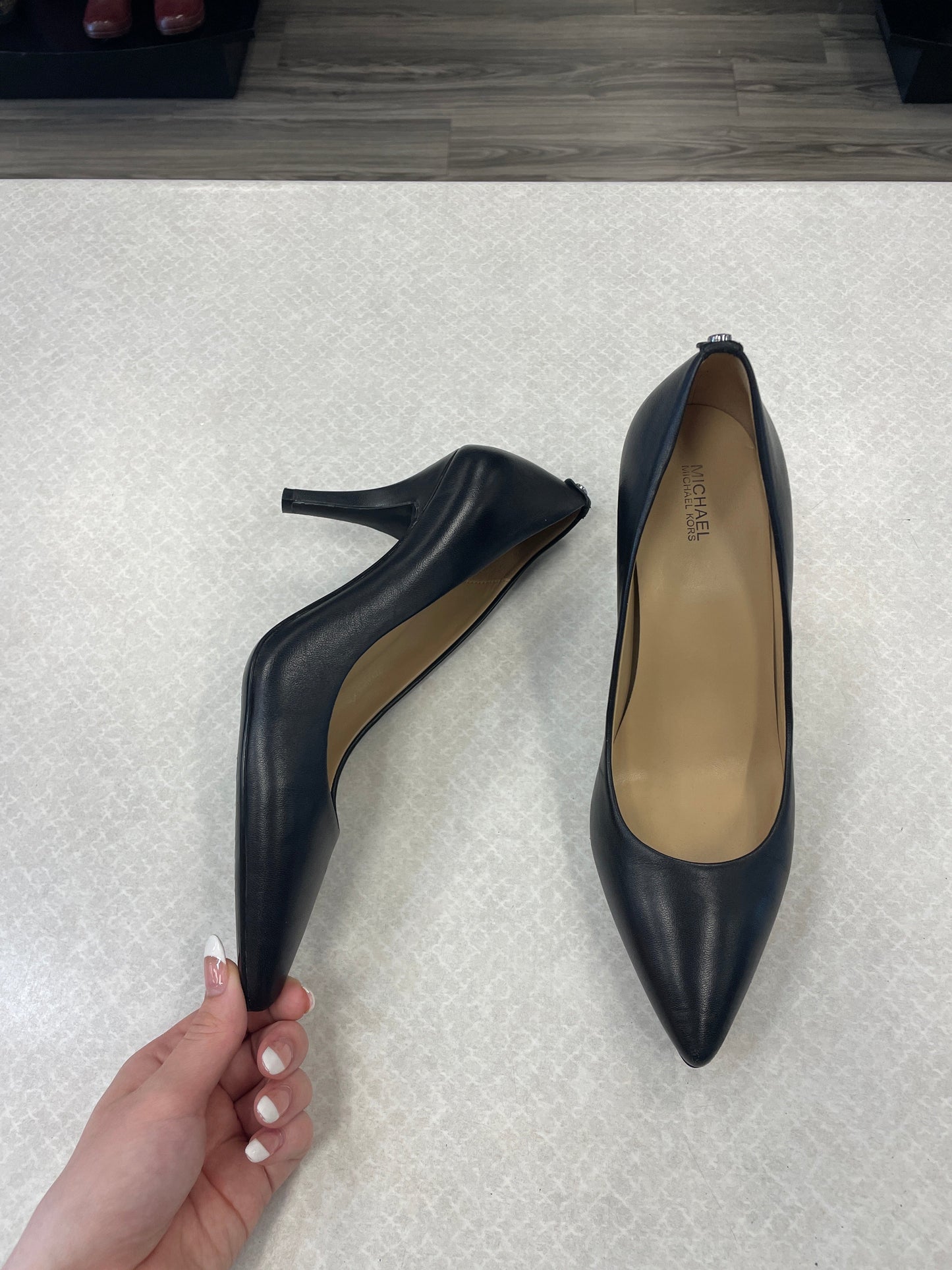 Black Shoes Heels Stiletto Michael Kors, Size 9.5