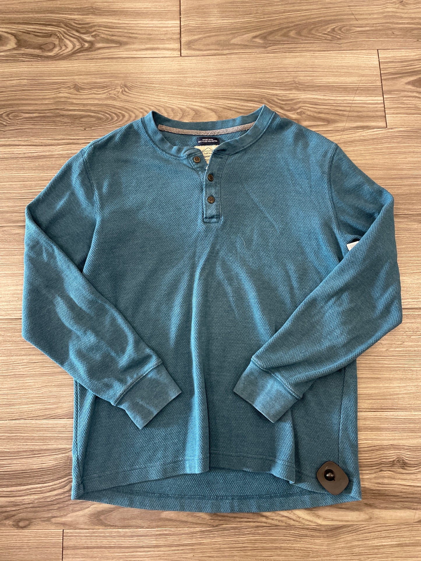 Top Long Sleeve By St Johns Bay In Teal, Size: L