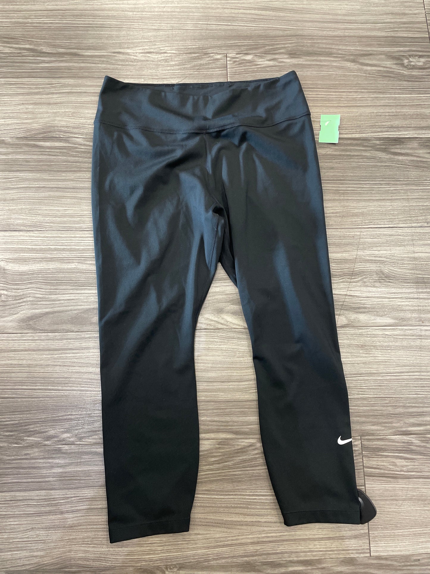 Athletic Leggings By Nike In Black, Size: L