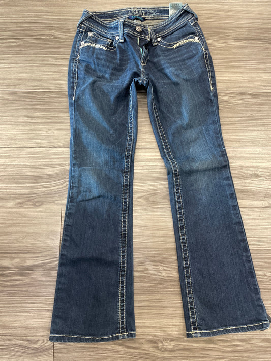 Jeans Boot Cut By Ariat In Blue, Size: 4