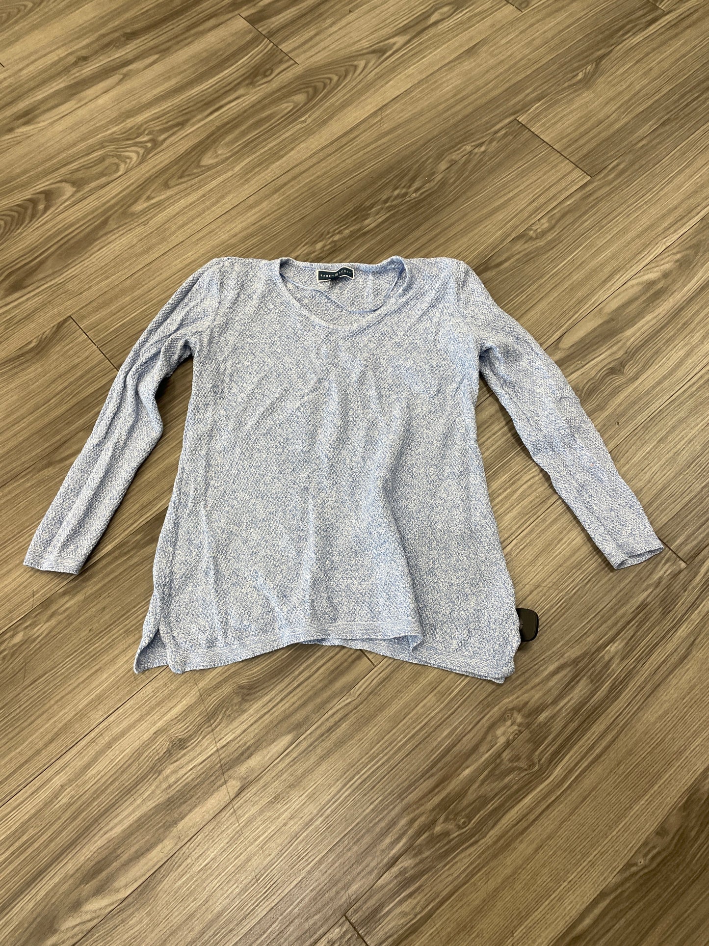 Top Long Sleeve By Karen Scott In Blue, Size: M