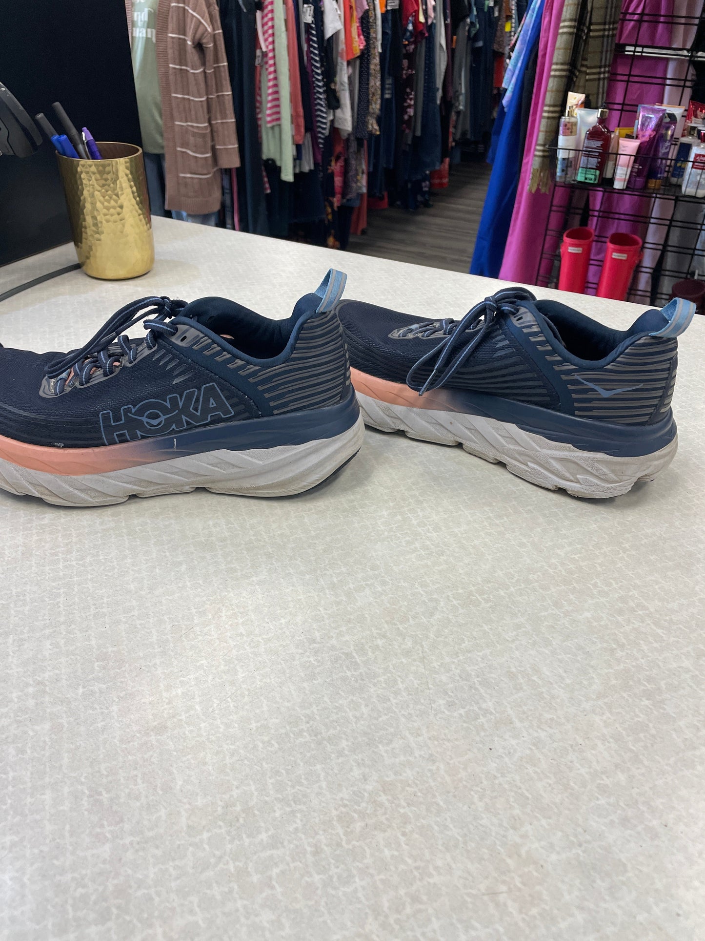 Shoes Athletic By Hoka In Navy, Size: 7.5