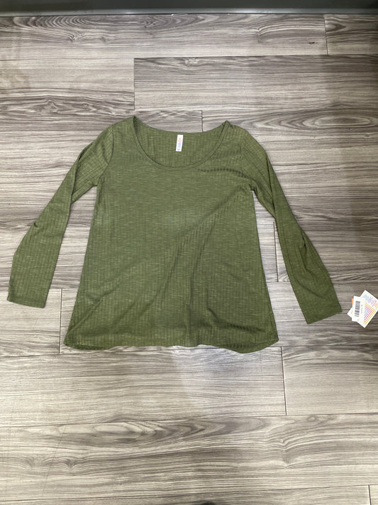 Top Long Sleeve By Lularoe In Green, Size: M