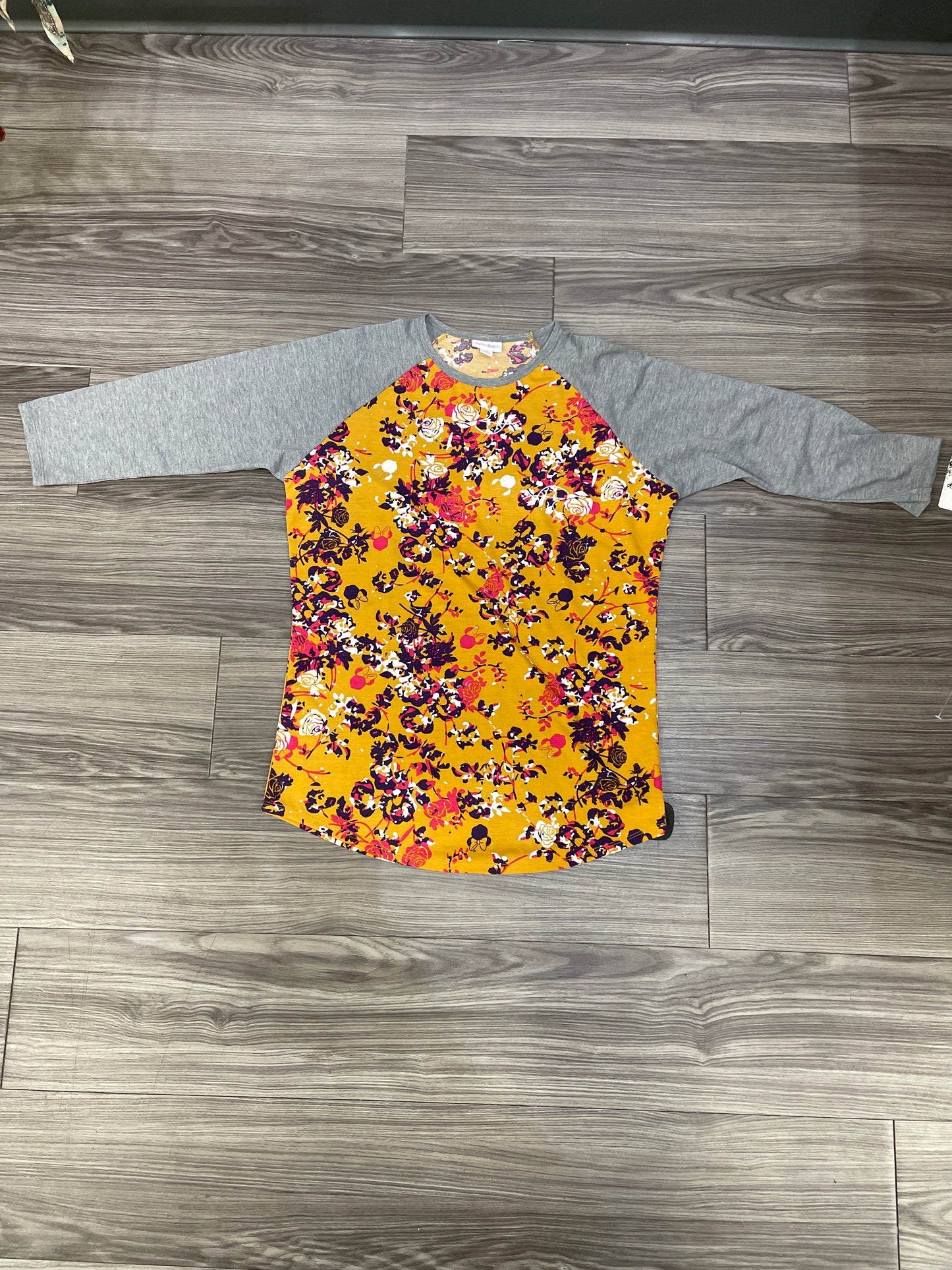 Top Long Sleeve By Lularoe In Floral Print, Size: M