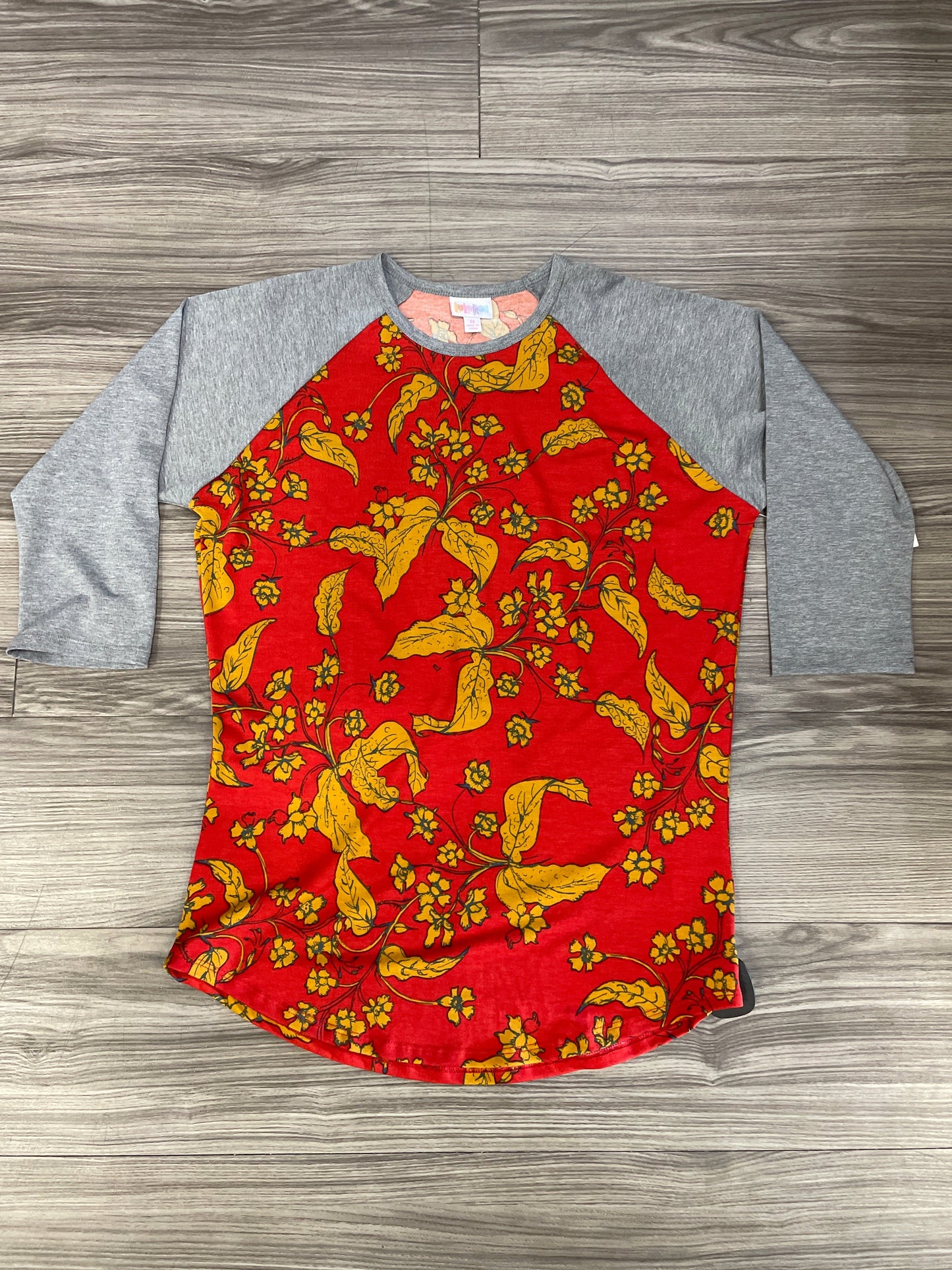 Top Long Sleeve By Lularoe In Red, Size: M