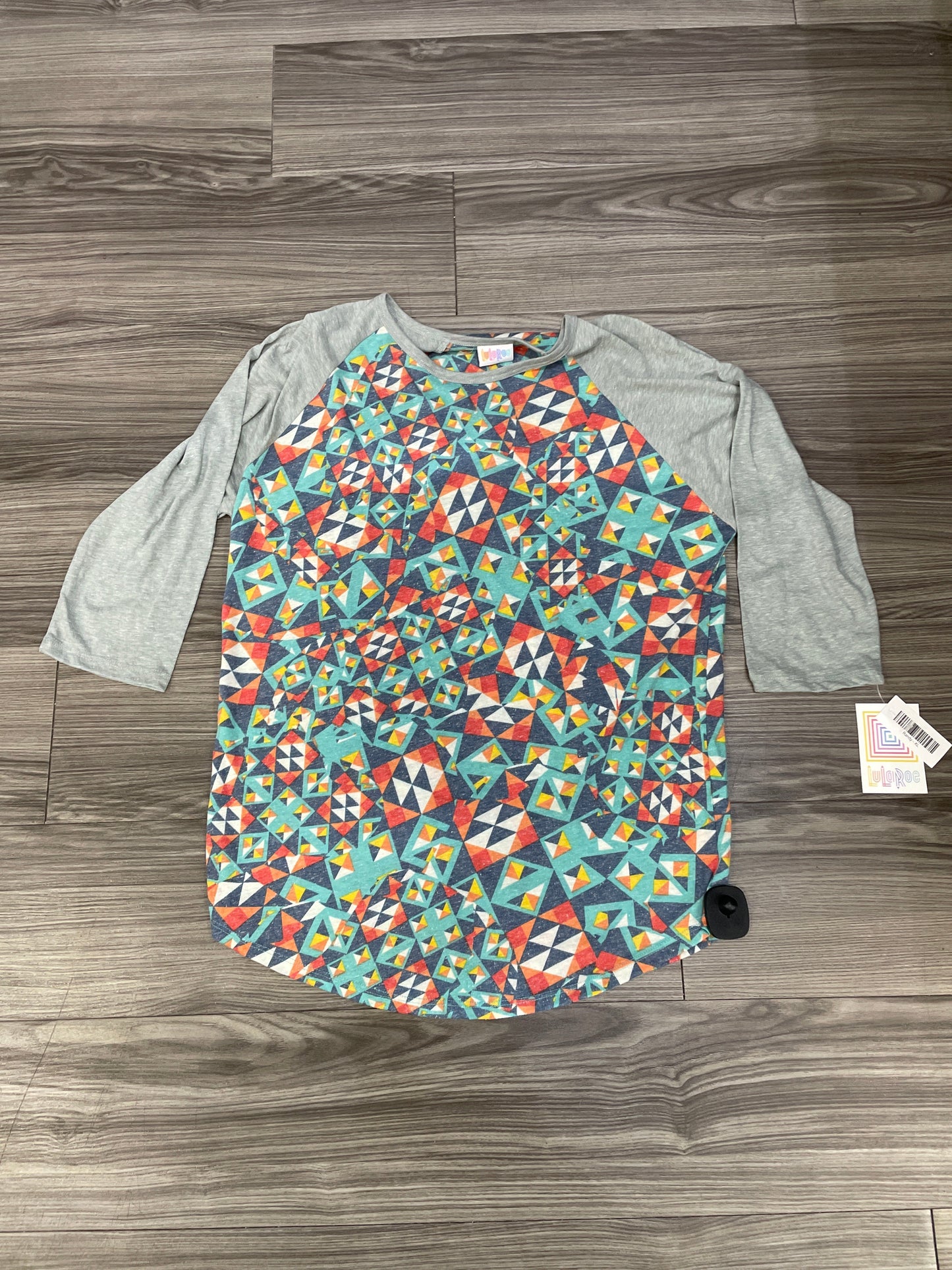 Top Long Sleeve By Lularoe In Multi-colored, Size: Xl