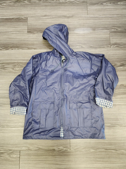 Jacket Windbreaker By Clothes Mentor In Navy, Size: Xl