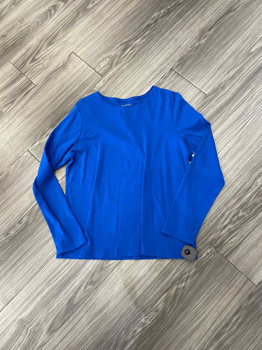 Top Long Sleeve By Talbots In Blue, Size: Xl