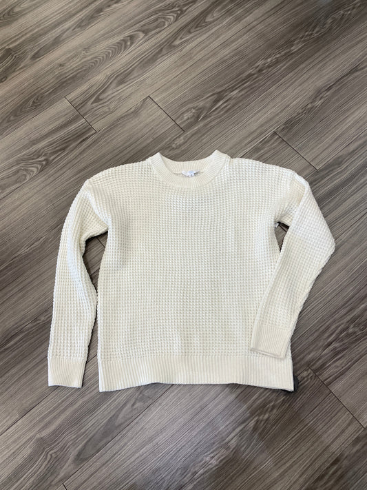 Sweater By Time And Tru In White, Size: M