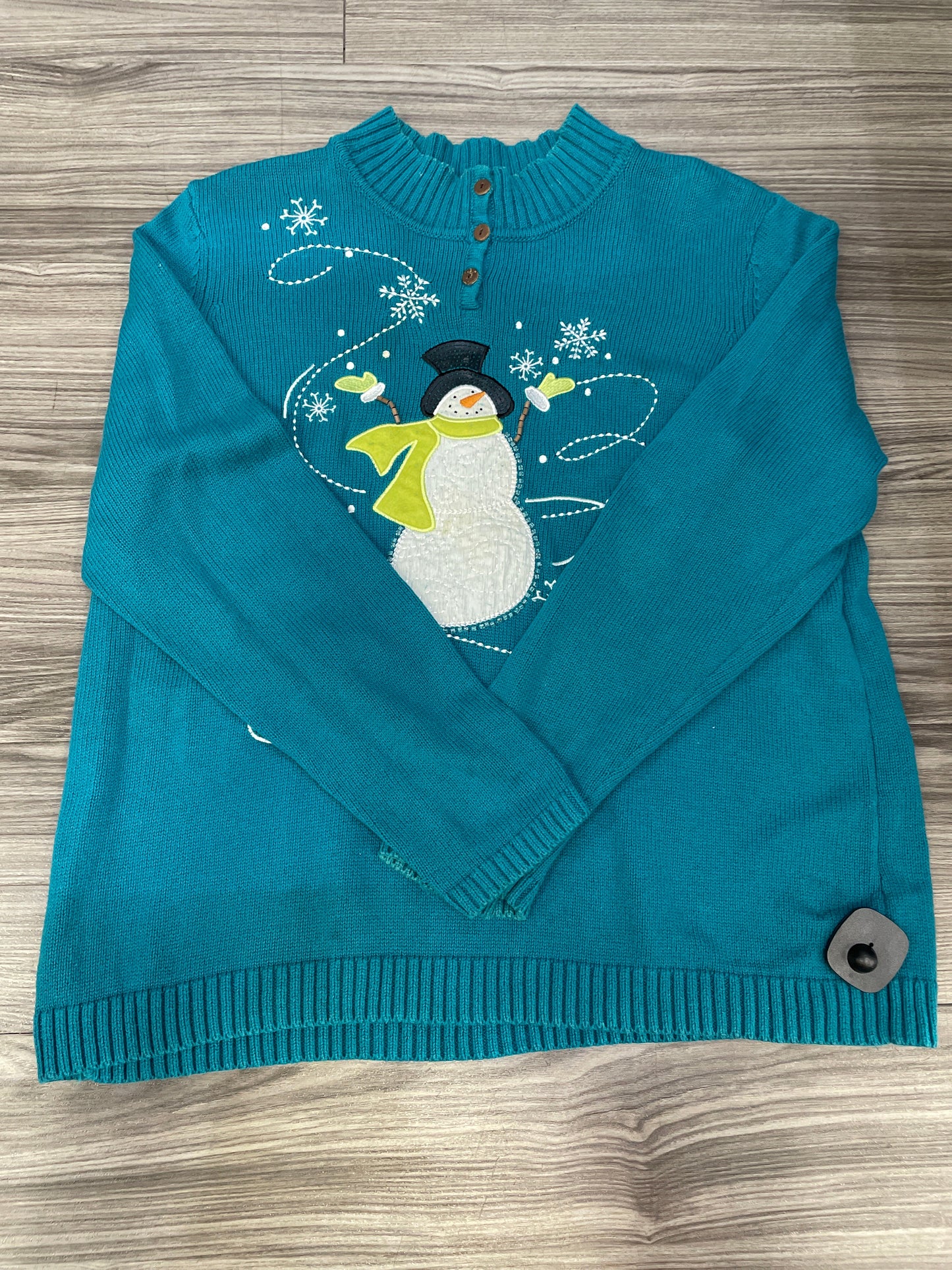 Sweater By Christopher And Banks In Teal, Size: Xl