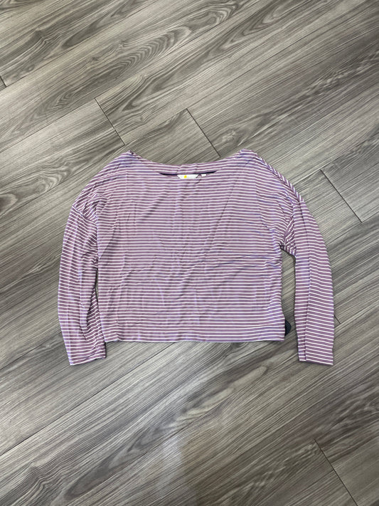 Top Long Sleeve By Boden In Striped Pattern, Size: L