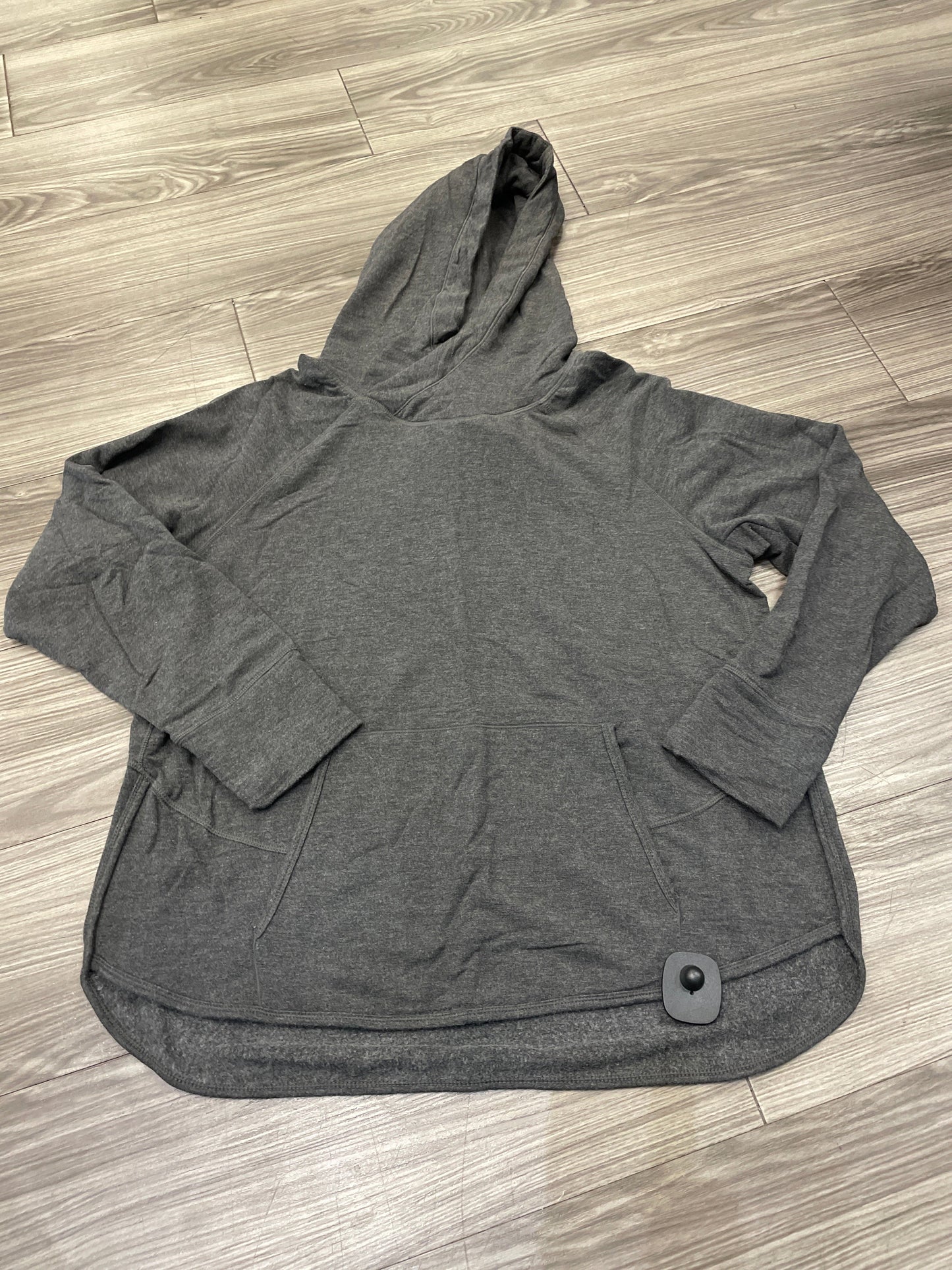 Sweatshirt Hoodie By Clothes Mentor In Grey, Size: Xl