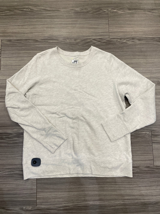 Sweatshirt Crewneck By Tek Gear In Cream, Size: 2x