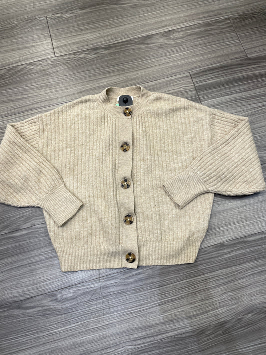 Cardigan By H&m In Tan, Size: Xs