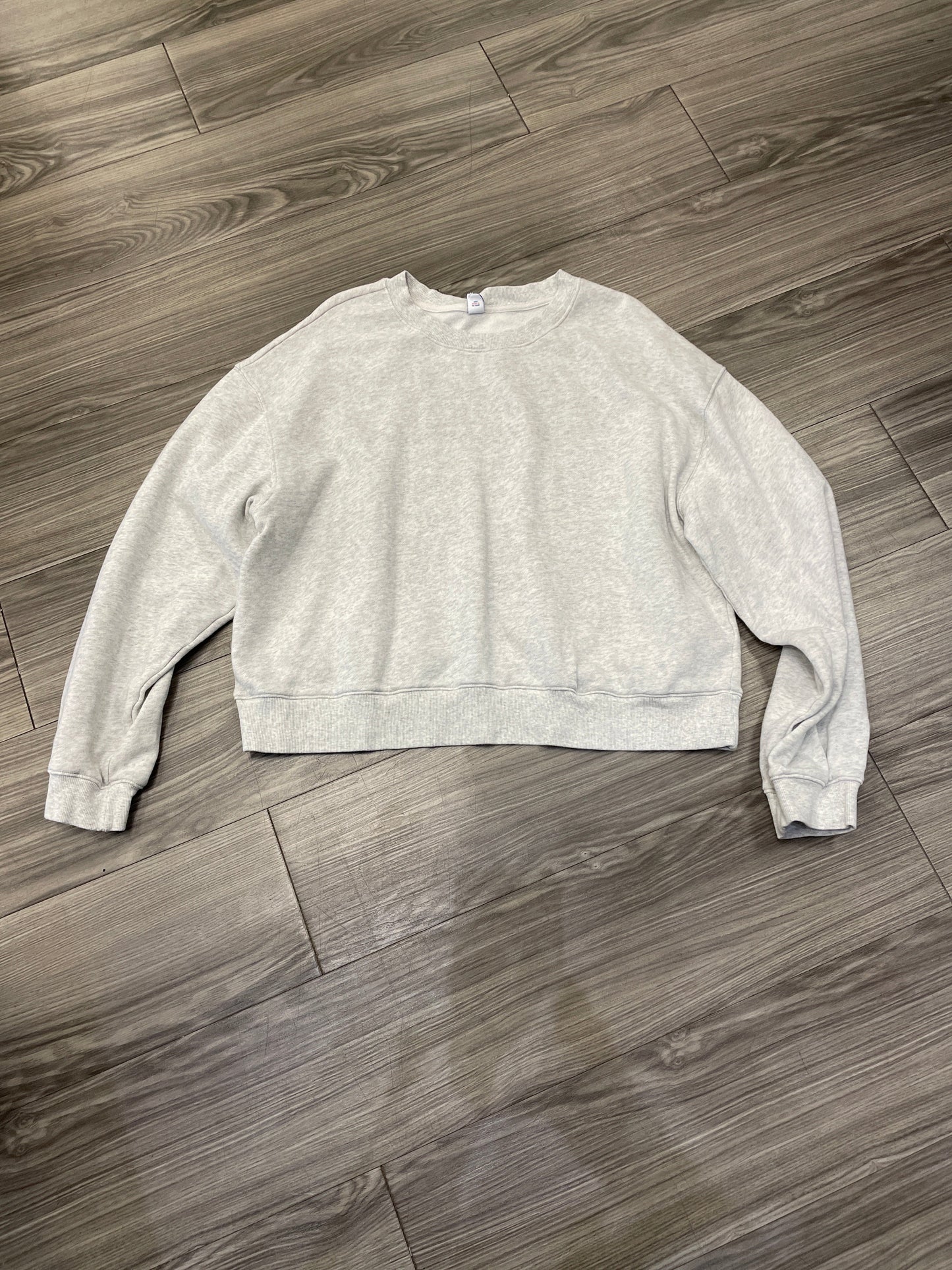 Sweatshirt Crewneck By Old Navy In Grey, Size: Xl