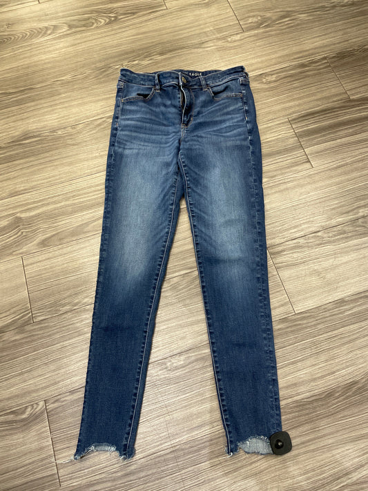 Jeans Skinny By American Eagle In Blue, Size: 12l